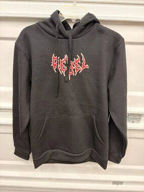 Rebel Vengeance Men's Hoodie Medium Black Sweatshirt Adult, NEW